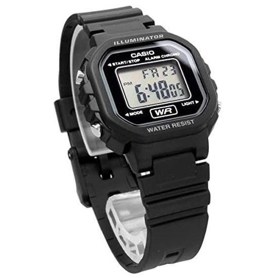 CASIO Digital Wristwatch Chipkashi Cheap LA-20WH-1A Ladies Girls Kids Black Overseas Model