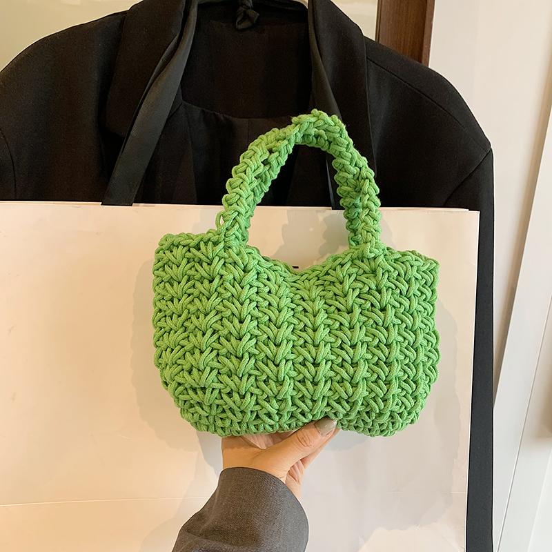 Женская сумка ручной работы, плетеная, новая мода, для отдыха и популярная пляжная сумка, изысканная плетеная сумка из травы