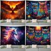Creative Owl Decorative Tapestry Home Wall Living Room Office Decorative Tapestry