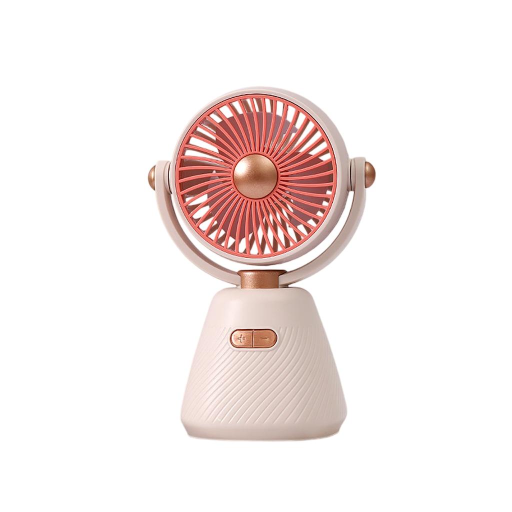 Desktop Fan For Bedroom And Study – USB Rechargeable Portable Quiet Table Fan For Students
