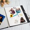Raoendis DIY Фотоальбом L Размер 27x28см Льняная Обложка 20 Свободных Страниц Хранение 200 Фотографий