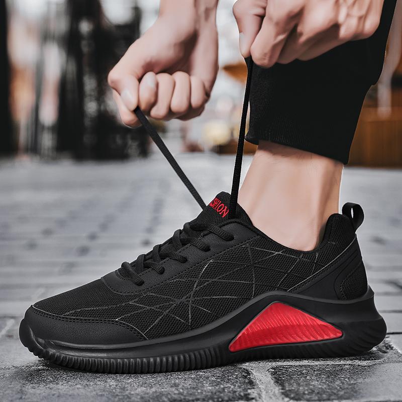 Новые осенние мужские сетчатые повседневные дышащие кроссовки на платформе для активного отдыха, легкие высококачественные кроссовки для бега, мужская спортивная обувь Tenis Masculino