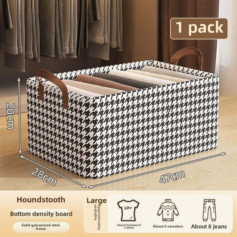 Органайзер для одежды, брюк, джинсов, ящик для хранения, большая вместимость, складной ящик для хранения со стальной рамой, несущий органайзер