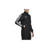 Adidas Solid Color Logo Print Side Stripe Zip Jacket Men Outerwear Black DJ2591