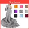 Large Soft Chunky Knitted Thick Wool Blanket With Versatile Colors For Cozy Comfort