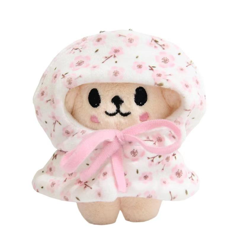 New hit product stray kids SKZ Seoul FM Show Week Same 10cm Cloak Baby Clothes Plush Keychain Fang Can Doll Birthday Gif