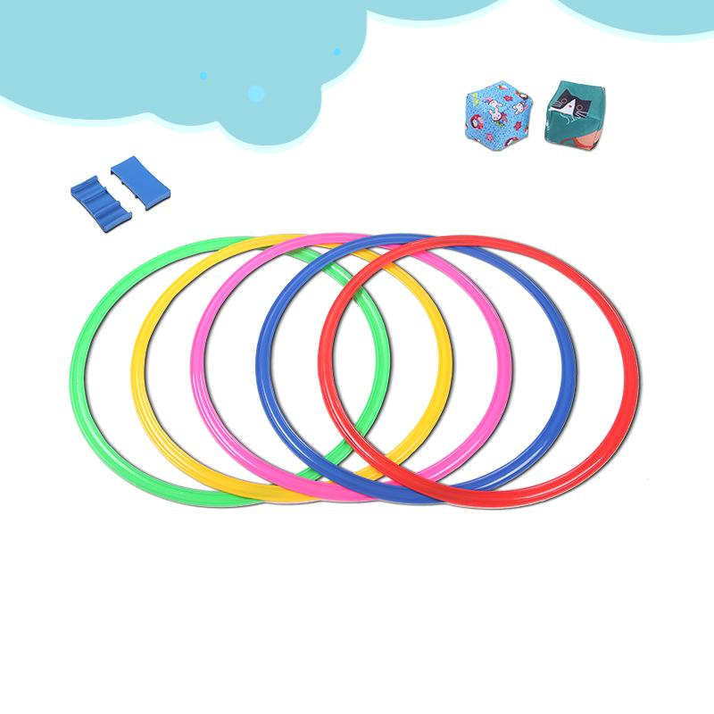 10Pcs Outdoor Funny Physical Training Sport Lattice Jump Rings Portable Football Soccer Speed Agility Training Rings