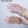 Elk Series Half Finger Gloves Christmas Deer Pattern Dew Finger Hair Gloves  Winter