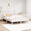 VidaXL Bed Frames White Solid Pine Wood 140x190 Cm 3106684