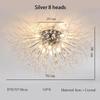 Nordic Modern Dandelion Ceiling Light Crystal Light Romantic Bedroom Dining Room Living Room Firefly Fireworks Lighting(bulb NOT Included)