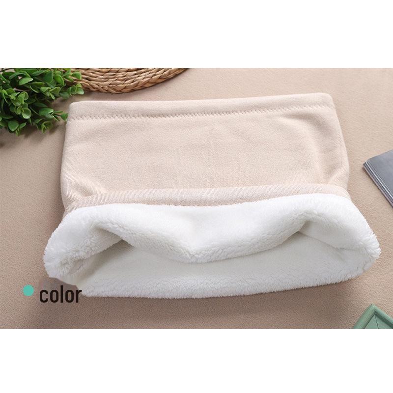 Унисекс утолщенный бархатный пояс для защиты талии - зимний трикотажный хлопок для защиты от холода для дополнительного тепла