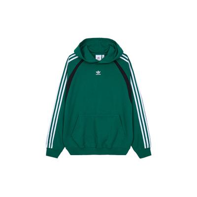 adidas Оригиналы с цветными блоками и логотипом, повседневная толстовка с капюшоном, мужские топы с длинными рукавами, зеленый IW3646