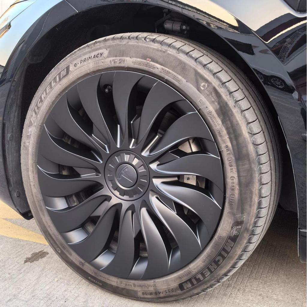 Refresh 3 Symmetrical Wheel Covers Cyclone Turbine Hubcaps for Model 3 - Car Accessories & Protection Ring
