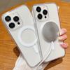 Прозрачный магнитный чехол для Apple iPhone 16 15 14 13 12 11 Pro Max Plus 13 Mini XS Max XR 8 7 SE SE2 с Magsafe Прозрачная крышка