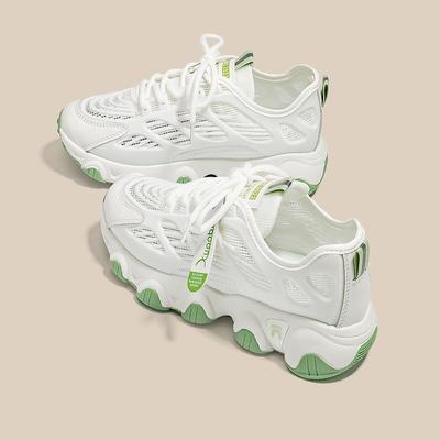 Женская обувь Летняя новая платформа Удобная женская повседневная обувь Уличная дышащая сетка Легкая женская вулканизированная обувь