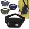 Large Capacity Outdoor Waist Bag Multi-layer Sling Bag New Nylon Waterproof  Fanny Pack