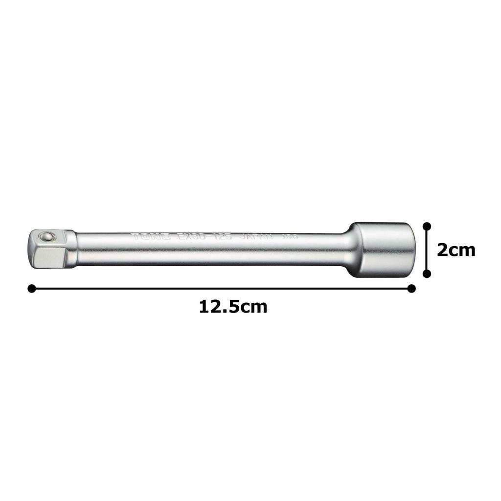 TONE Extension Bar Drive Angle Total Length 125mm EX30-125 9.5mm (3/8")