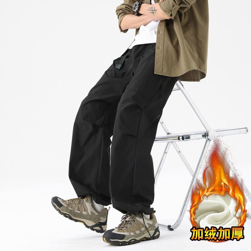 Мужской армейско-зеленый парашютный комбинезон, весенне-осенний, водонепроницаемый и ветрозащитный, свободный, повседневный, альпинистский, зарядные брюки