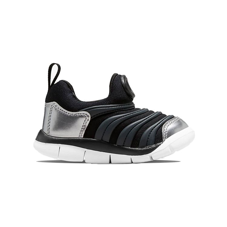 Nike Dynamo Free Caterpillar Sports Casual Durable Low-Top Walking Shoes Baby Shoes Black Green 343938-028