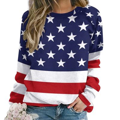 Женская футболка с 3D-принтом в виде радужных полосок, с круглым вырезом и длинным рукавом, симпатичная повседневная толстовка с капюшоном, свободная, большого размера, модная футболка