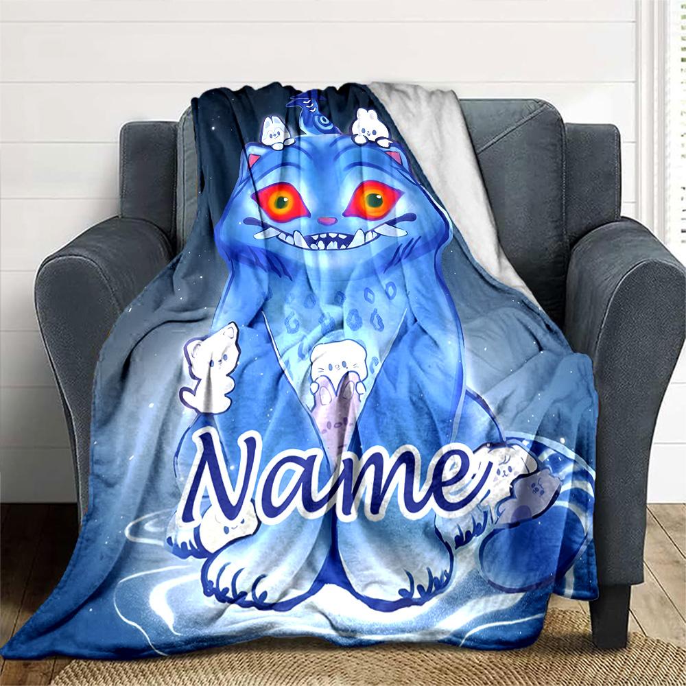 Customizable KPop Demon Hunters19 Throw Blanket – Personalized Name, All-Season Cozy Snug Blanket, Machine Washable, Personalized Blanket