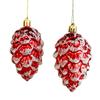 2Pcs Christmas Pendant Exquisite Mushroom Donut Santa Claus Shape Xmas Tree Hanging Ornament for Festive Decoration