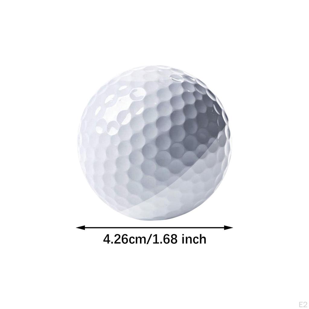 6x Golf Balls, Competition Game Ball, Lightweight Two Layers Training Ball for Garden Indoor