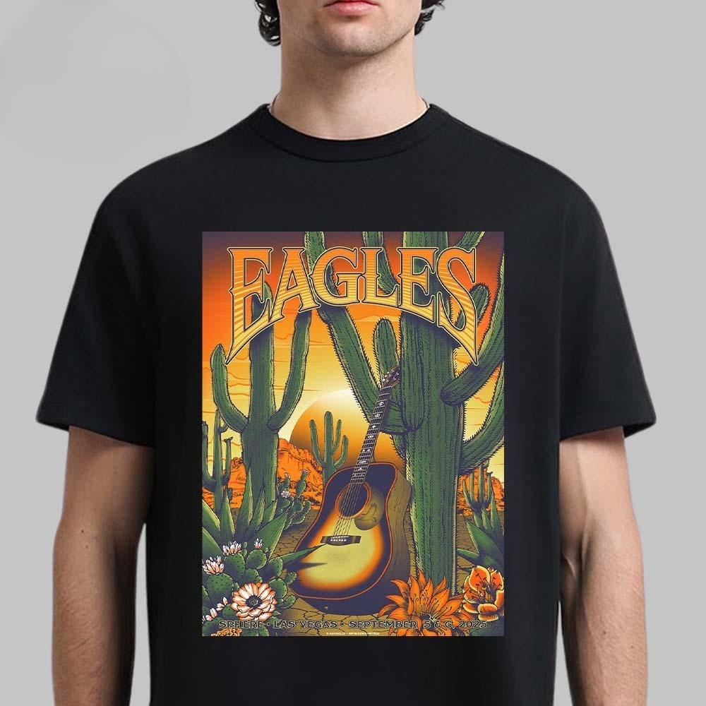 Best Eagles Sphere Las Vegas 4 New Shows Added On September 5 6 12 and 13 Unisex T-Shirt Summer Hot Sale