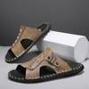 38-48 Новые летние мужские сандалии тапочки для мужчин натуральная кожа пляжная обувь повседневная обувь тапочки для мальчиков уличные дизайнерские роскошные