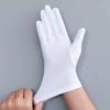 1 Pair Unsiex Winter Gloves Five Fingers Solid Color Elastic Anti Slip Sun Protection Breathable Soft Stage Performance Auction Ritual Girl Gloves