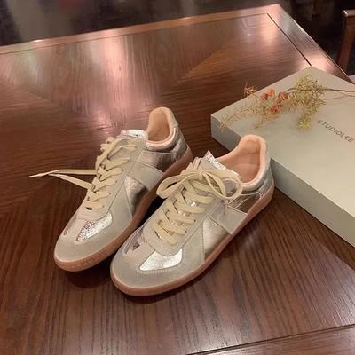 Мягкая кожа винтажная обувь в тон цвета с круглым носком повседневная женская обувь 2024 корейская тонкая спортивная обувь для сноуборда