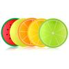 6pcs Silicone Fruit Coaster Colorful Placement For Mugs Cup Table Decoration Office School