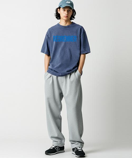REBRENNER Dtf Librener Star Pigment Oversized Short Sleeve T-Shirt Navy