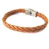 [M6451] - Cognac 'Peaceful' Mixed Bracelet (braided)
