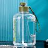 Water bottle Large capacity Internet celebrity straw big belly cup, sports kettle ton barrel, student portable plastic space cup