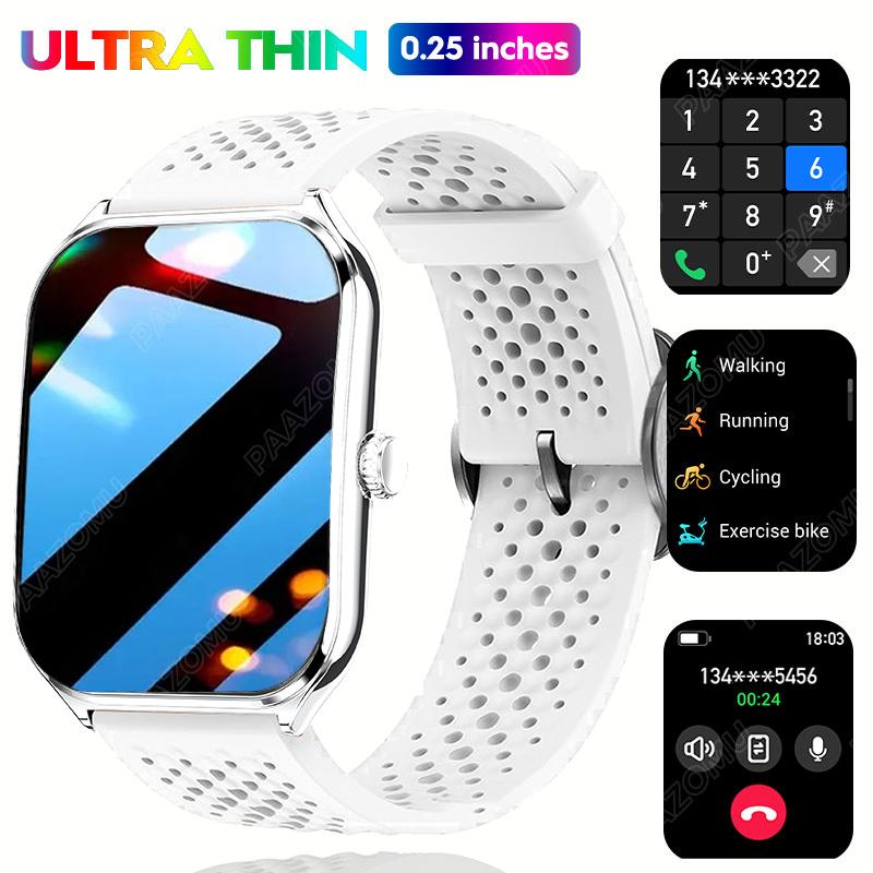 2026 New Ultra-thin Smartwatch 0.25 inch Bluetooth Call Health Monitor Watch IP68 Waterproof 100 Sport Smart Bracelet For Women 2
