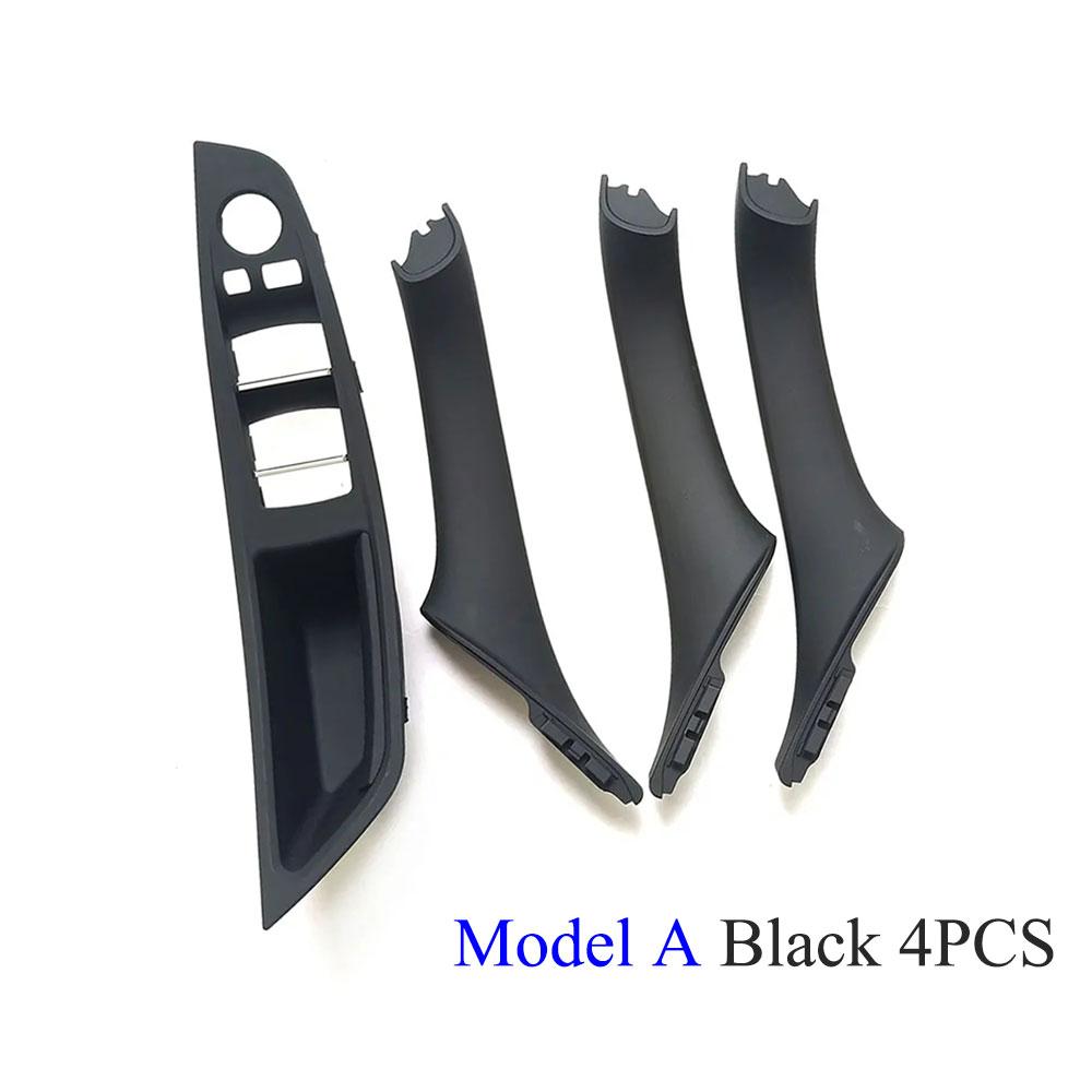 4PCS Interior Window Lift Switch Cover Driver Door Inner Handle Cover Trim For BMW 5 Series F10 F11 520i 523i 525i 528i 535i