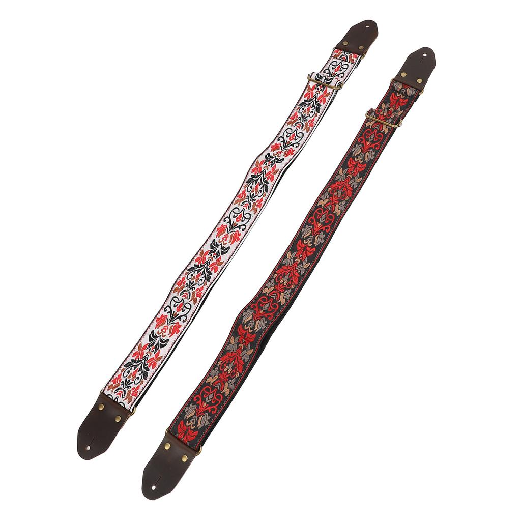 Guitar Strap Thickened and Widened Multifunctional Unique Jacquard Embroidery Guitar Strap