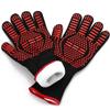 BBQ Gloves Fireproof Heat Resistant Oven Mitts Silicone Non-Slip Kitchen Grilling Gloves Barbecue Cooking Baking Smoker Gloves