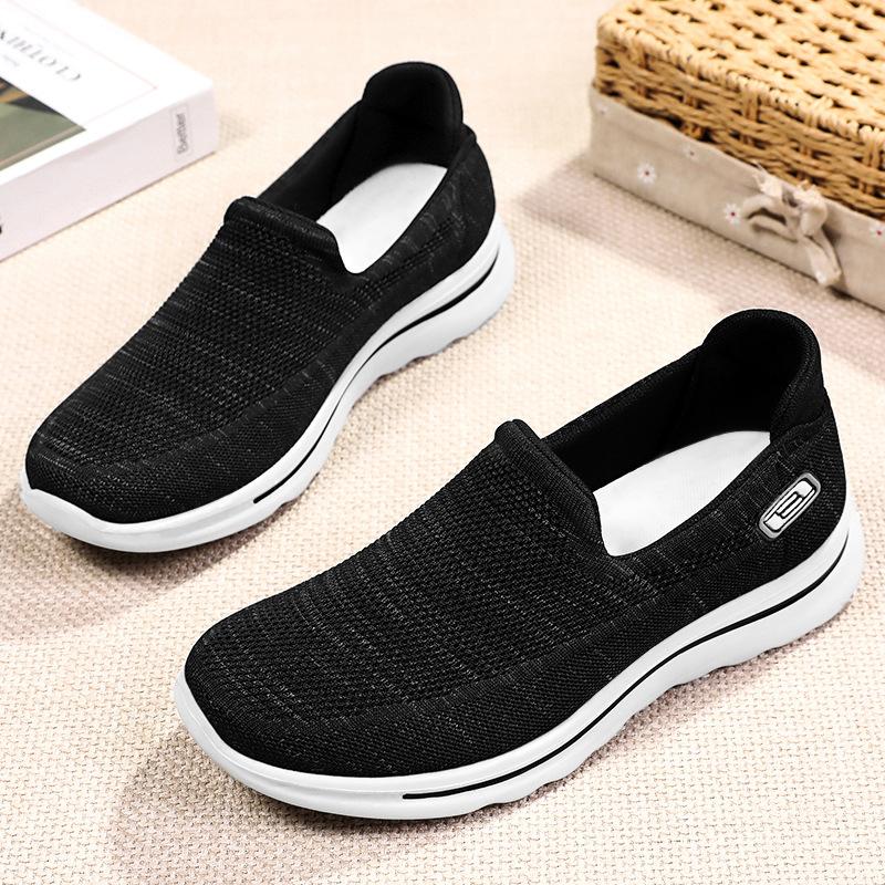 Shoes Men's 2025 Summer New Fly-woven Mesh Comfortable Single Shoes 2025 Direct Sales Soft-soled Breathable Casual Walking Shoes