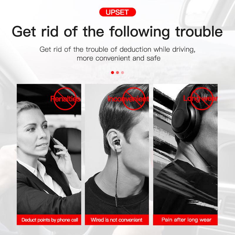DUODUO 24 часа Play Business Bluetooth-гарнитура Автомобильный Bluetooth-наушник Hands Free с микрофоном-крючком Беспроводные наушники для iPhone xiaomi samsung
