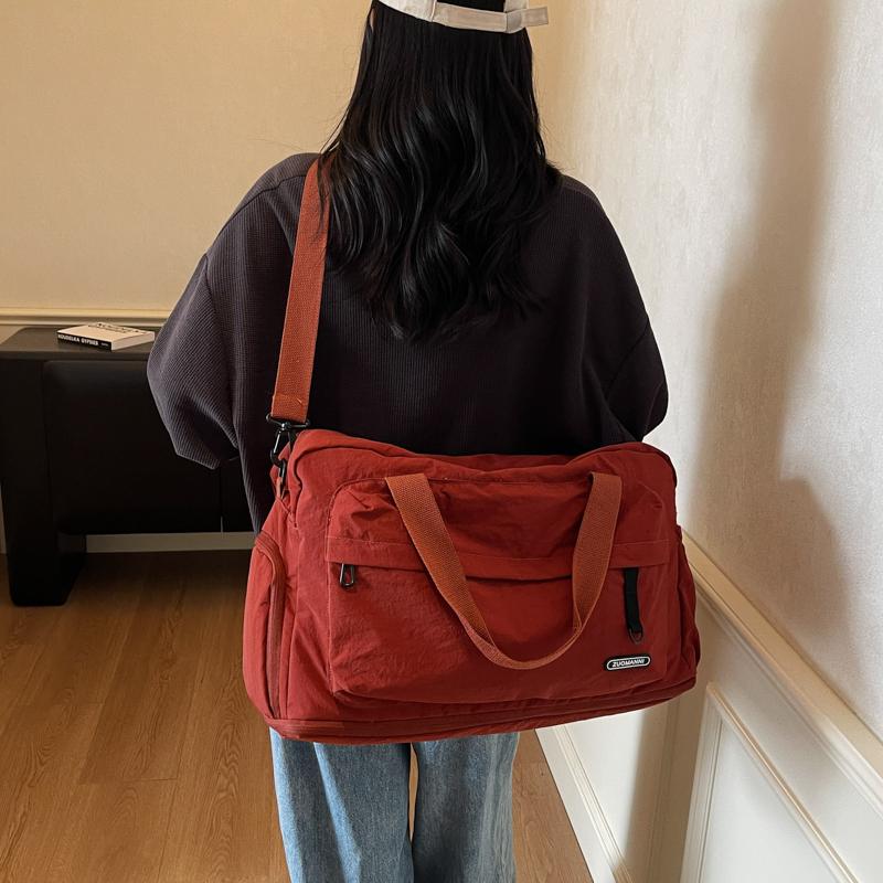 Женская легкая складная дорожная сумка-дафл, большая вместимость, много отделений, дорожная сумка для багажа, нейлоновые спортивные сумки-тоут для спортзала