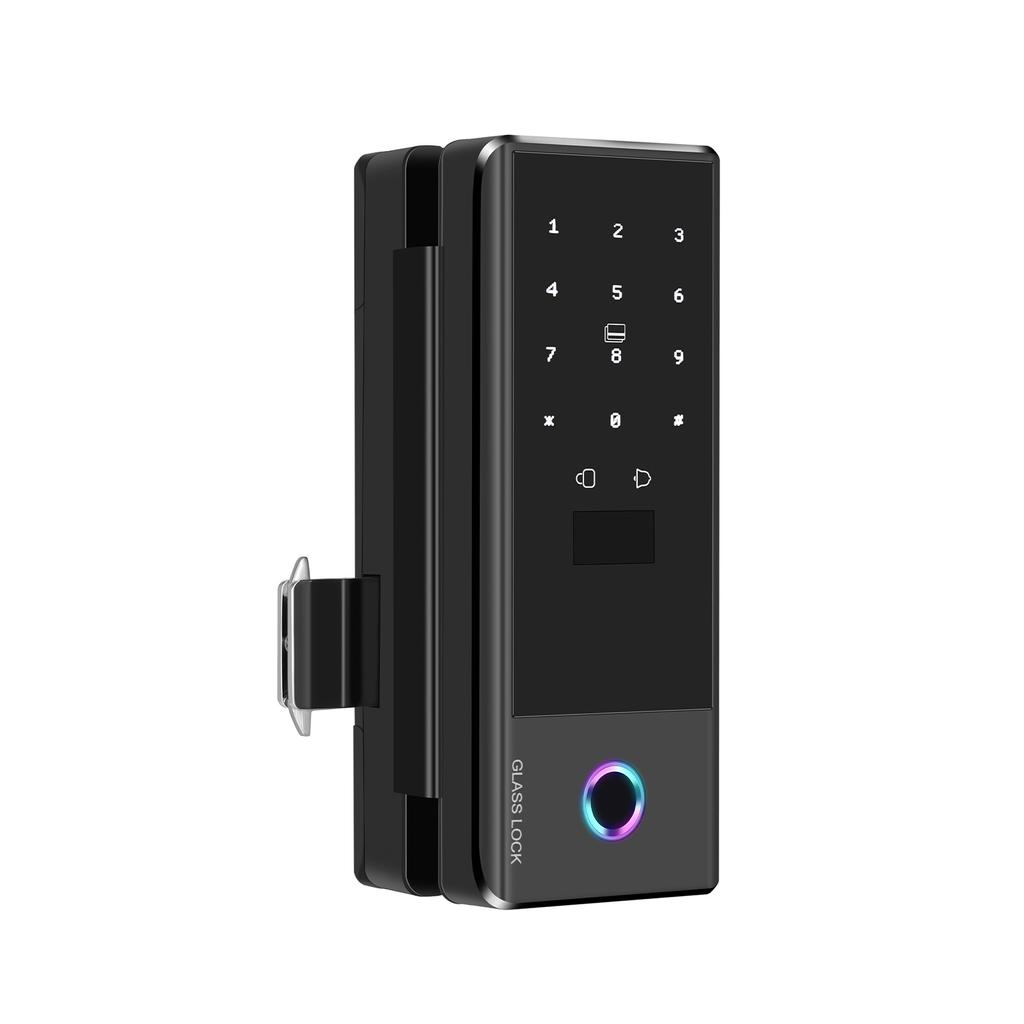 Smart Lock Glass Door Lock WiFi Remote Unlocking TY APP Fingerprint Password IC Card Mechanical Key