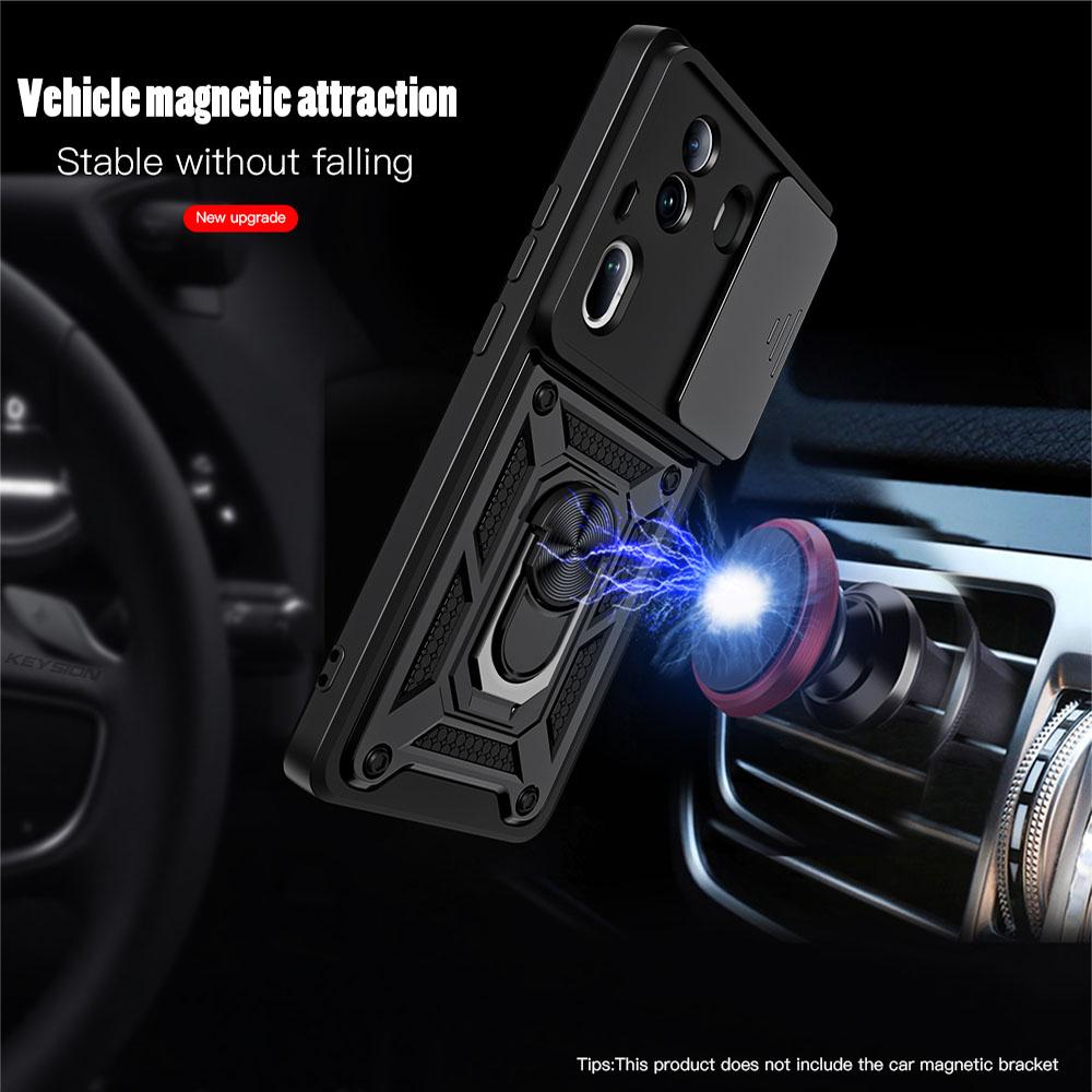 KEYSION Противоударный защитный чехол для OPPO Reno 11 Pro 5G 11F 5G, защитное кольцо для камеры, чехол-подставка для телефона для OPPO Reno11 F 5G