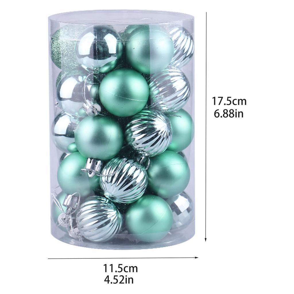 Christmas Tree 40mm Decoration Balls– Hanging Ornament Christmas Tree Decoration Traditional Party Supplies Decorative Hanging Baubles