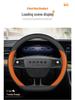 Ultra-Thin Genuine Leather Steering Wheel Cover for Roewe i5/i6/D6/D7/RX5/iMAX/Ei5/E6