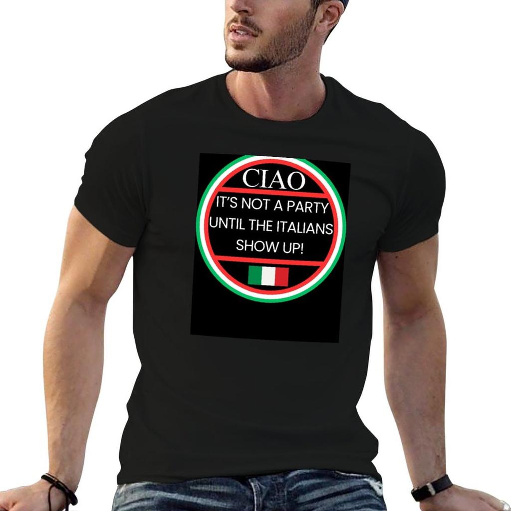 Ciao party shirt! T-Shirt cotton t shirts man 100% man t shirts for men man t shirt summer T-s