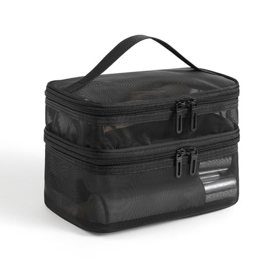 Прозрачный органайзер для туалетных принадлежностей, дорожная косметичка большой вместимости