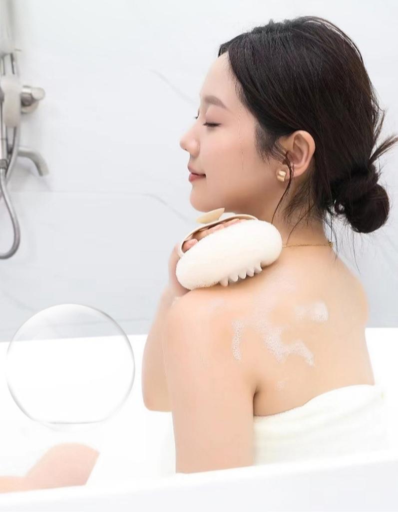 1 шт. Пилинг-щетка для душа SPA, мягкий мочалка-шар для тела, очищающая мочалка, пена для очищения тела, массажная щетка для душа, мягкая массажная щетка для ванны