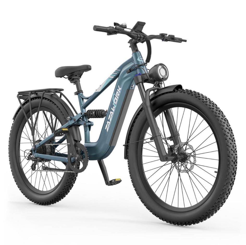 ZAZAWORK CF500 City e-bike 1000W motor 48V 20Ah battery 27.5 x 3-inch tires hydraulic brakes maximum load capacity 150 kg.